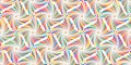 Diamond shape square twist colorful seamless pattern