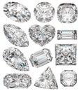 Diamond shapes. Royalty Free Stock Photo