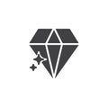 Diamond shine vector icon Royalty Free Stock Photo