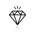 Diamond vector icon