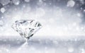Diamond In Shiny Background Royalty Free Stock Photo