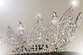 Diamond Silver Crown for Miss Pageant Beauty Contest, Crystal Tia