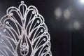 Diamon Silver Crown for Miss Pageant Beauty Contest, Crystal Tia