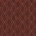 Diamond stitch effect seamless vector pattern background. Modern needlework abstract terrazzo grunge texture monochrome