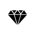 Diamond Stone, Gemstone, Jewel Flat Vector Icon