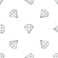 Diamond stone pattern seamless vector Royalty Free Stock Photo