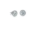 Diamond stud halo set earrings Royalty Free Stock Photo