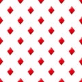 Diamond suit plying card pattern