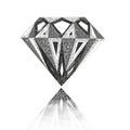diamond symbol. Diamond illustration in a flat style. Royalty Free Stock Photo
