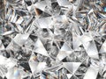 Diamond texture closeup and kaleidoscope Royalty Free Stock Photo