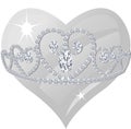 Diamond Tiara and Crystal Heart
