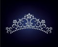 Diamond tiara illustration Royalty Free Stock Photo