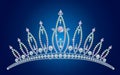 Diamond tiara / vector illustrations Royalty Free Stock Photo