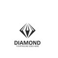 Diamond  vector icon illustration design Royalty Free Stock Photo