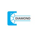Diamond  vector icon illustration design Royalty Free Stock Photo