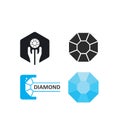 Diamond  vector icon illustration design Royalty Free Stock Photo
