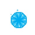 Diamond  vector icon illustration design Royalty Free Stock Photo