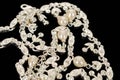 Diamond white gold necklace Royalty Free Stock Photo