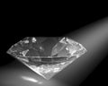 Diamond in white light Royalty Free Stock Photo