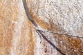 Diamond wire saw for marble quarry. Royalty Free Stock Photo