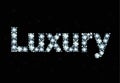 Diamond word luxury