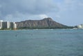 Diamondhead from Waikiki Beach Royalty Free Stock Photo