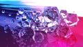 Diamonds abstract gems in purple and blue. Blue gems. Shattered crystals. Purple gems. Valuable bright jewels