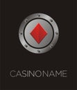 Diamonds casino poster, backdrop, plakat, background, banner