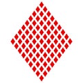 Diamonds. Colored card suit icon, playing cards symbols