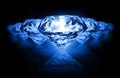 Diamonds on dark background Royalty Free Stock Photo