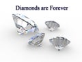 Diamonds are Forever - Concept Royalty Free Stock Photo