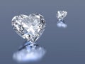 Diamonds hearts stone Royalty Free Stock Photo
