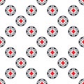 Diamonds Poker Chip vector solid seamless pattern or background Royalty Free Stock Photo