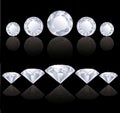 Diamonds rows Royalty Free Stock Photo