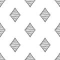 Diamonds seamless pattern sketch vector Royalty Free Stock Photo