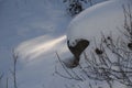 Diamonds and shadows: Snow Sparkles in the Cascades at Christmastime Royalty Free Stock Photo