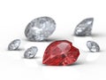 Diamonds (shallow Dof) Royalty Free Stock Photo