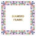 Diamonds square frame