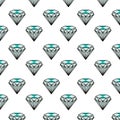 Diamonds stones jewerly pattern background