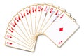 Diamonds Suit Playing Cards Royalty Free Stock Photo