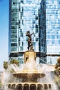 Diana Fountain Roundabout on Paseo de La Reforma in Mexico City Royalty Free Stock Photo