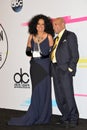 Diana Ross & Barry Gordy Royalty Free Stock Photo