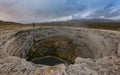 Diana's Punchbowl, also called the Devil's Cauldron Royalty Free Stock Photo