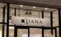 DIANA shop entrance sign