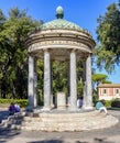 Diana temple in Villa Borghese park, Rome, Italy