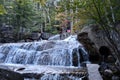 Dianas Baths in Bartlett, New Hampshire USA Royalty Free Stock Photo