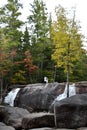 Dianas Baths in Bartlett, New Hampshire USA Royalty Free Stock Photo