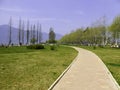 Dianchi lake Haigeng park sidewalk