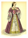 Diane of Poitiers, vintage engraving