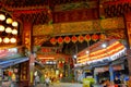 Dianji Temple and Keelung Miaokou night market in Keelung, Royalty Free Stock Photo